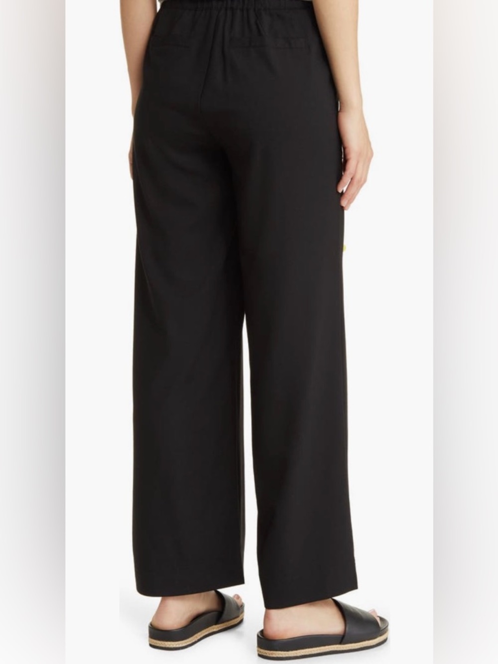 Wit & Wisdom Black Wide-Leg Pull-On Pants - Picture 3 of 9